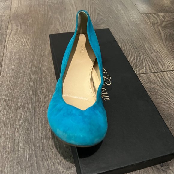 J. Crew Cece Sude Ballet Flats - Picture 2 of 3